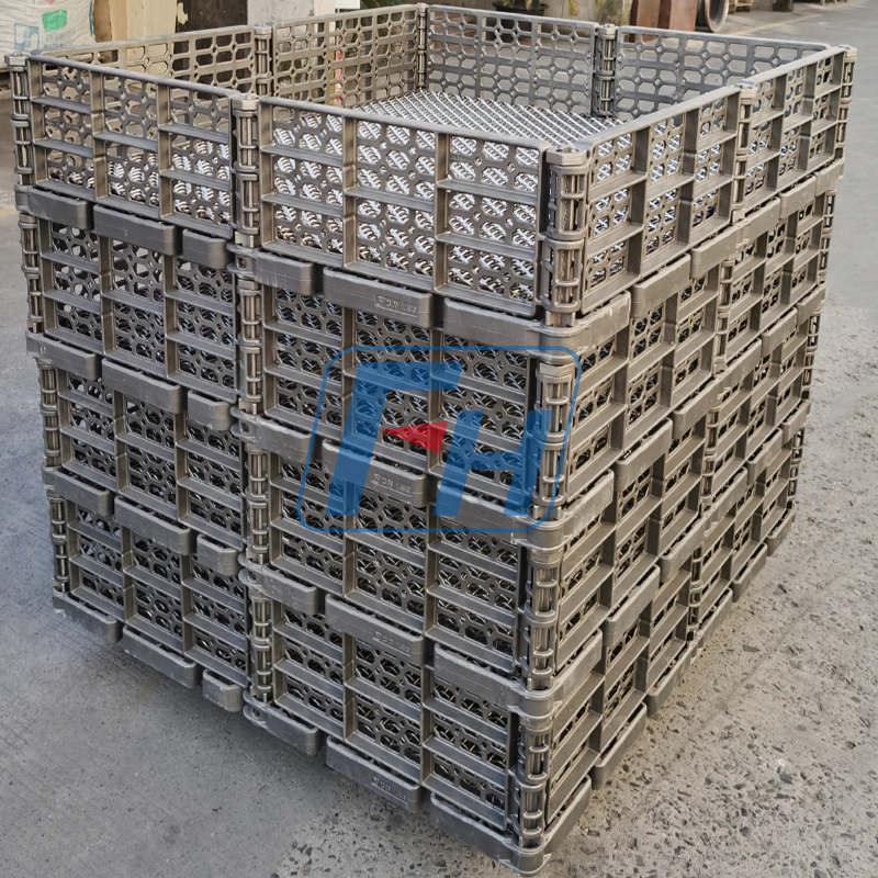 Koše na tepelné zpracování pro průběžnou pec 1380x1230x280mm Koš